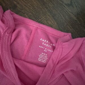 American Eagle Soft & Sexy Ribbed Top - Pink
